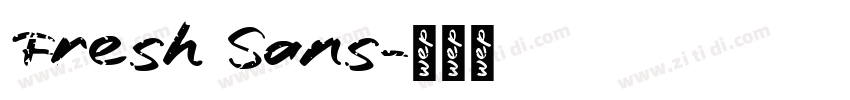 Fresh Sans字体转换